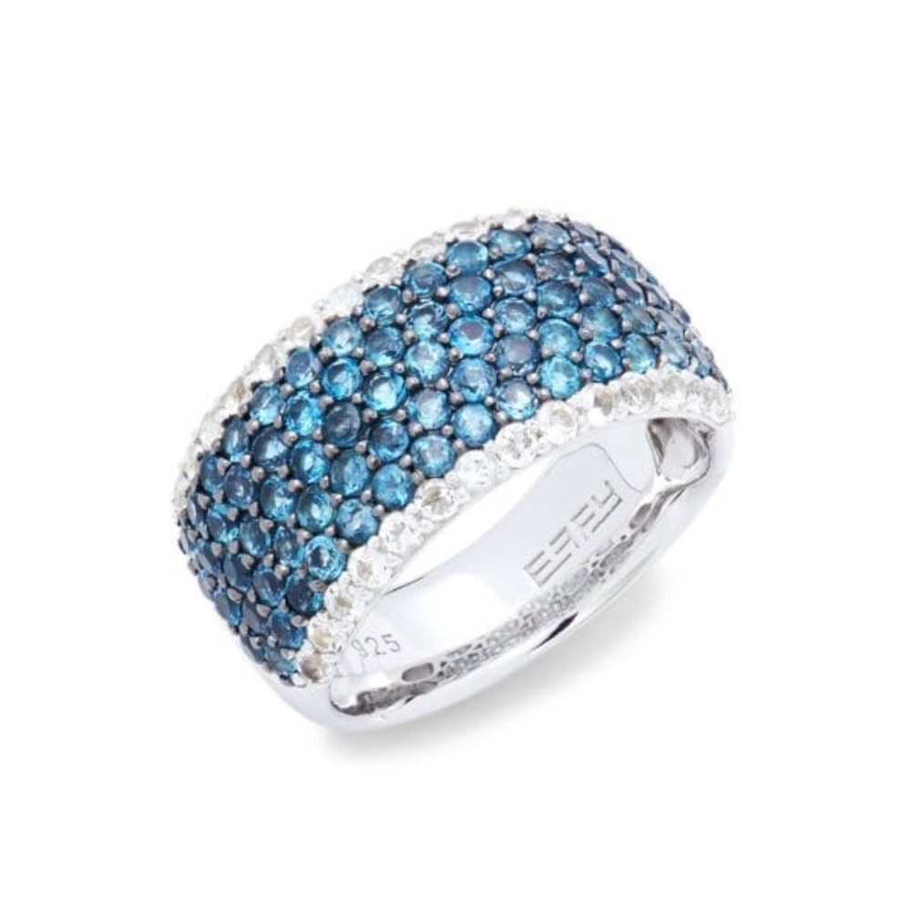 EFFY
Sterling Silver, White & Blue London Topaz Ring